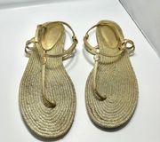 Lauren  Gold Sandals