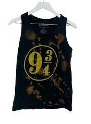 Harry Potter 9 3/4 Black Tank Top Size Large