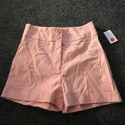 wearever high waisted folded cuff stretchy shorts