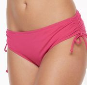 Apt. 9 NWT Pink Flamingo Side Tie Scoop Bikini Bottoms Size Large