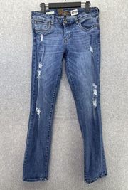 Kut From The Kloth Women's Blue Denim Jeans Cotton Blend Katy Boyfriend Size 4