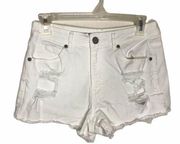 Bethany Mota High Waisted Shortie Distressed Short