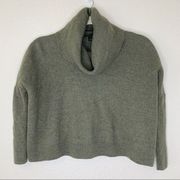 Cynthia Rowley 100% Extrafine Merino Wool Turtleneck Crop Sweater