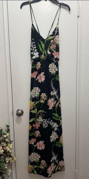 women maxi dress with spaghetti straps size M