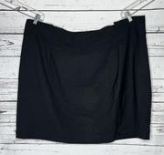 Lane Bryant NWOT Size 28 Classic Black Pleated Waistline Straight Pencil Skirt