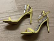 Yellow Suede Heel