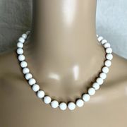 White Beaded Necklace