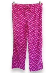 Vineyard Vines Womens Lounge Pants Small Pink Santa Whale Snowflakes Pajama