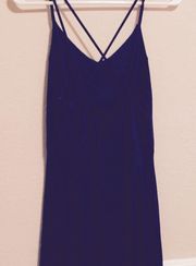 Navy Blue Asymmetrical Dress