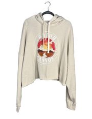 NWOT BP Grand Canyon Graphic Crop Hoodie Raw Hem Plus 3X