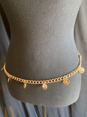 Smiley Face Chain Belt 