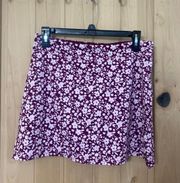 Miniskirt Purple flowers 