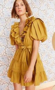 Maude Ruffled Cotton Poplin Wrap Dress