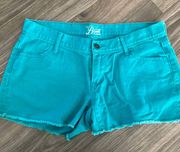 Old Navy The Diva Teal Low Rise Shorts