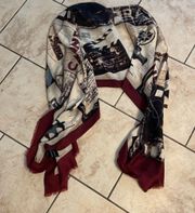 Long classic movie scarf wrap