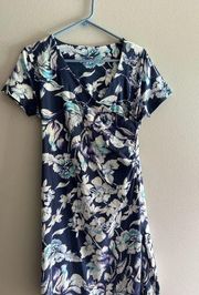 Soft surroundings flower summertime floral dress size petite small.