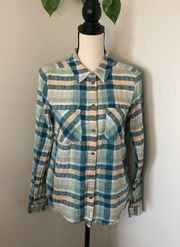 Melrose & Market Plaid Button Down Shirt