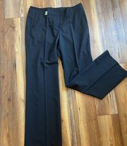 NWT WOMENS CLASSIQUES ENTIER BLACK STRETCH CAREER BUSINESS DRESS PANTS SIZE 10