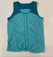 Salomon Women’s Teal Tie Front Tank Top.