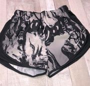 Nike  Dri fit black swirl print athletic running shorts size medium