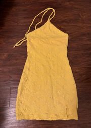 Yellow Halter Dress