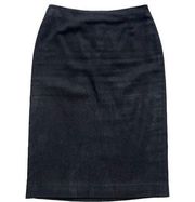 Rare Vintage 1980’s Gianni Versace Black Pencil Skirt