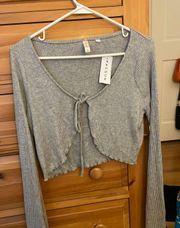 Tie-Front Cardigan