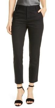 Alice L+Olivia Stacey Slim Pinstripe Ankle Pants in Navy/White Size 12 NWT $295