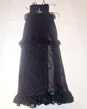 MAJORELLE Sienna Lace Gown in Black