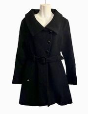 Soia & Kyo Wool Blend Belted Pea Coat size Medium