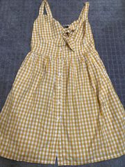 Tie Front Gingham Dress Size 0