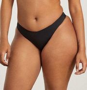 NWT Everlane The Thigh-High Bikini Bottom Black Size Medium M NEW