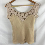 Diane Von Furstenberg Knit top silky blouse Small