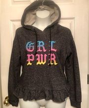 Hot Topic Size M Cropped GRL PWR Hoodie NEW NWT