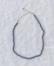 Ocean Blue Beaded Short Necklace Sustainable Jewelry