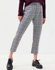 Kendall & Kylie Houndstooth Cropped Trousers M