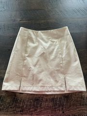 francesca’s leather skirt