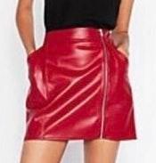 Red Leather Skirt