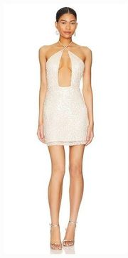 Superdown Alaviv Cut Out Mini Dress in Cream