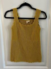 235 Anthropologie Moth Ribbed Tank Blouse Size XS