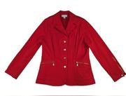 St. John's Sport Red Blazer Jacket - Women's Small