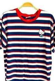 Striped T-Shirt Red White & Blue