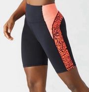 Forma 101 Curve Bike Short Black Hot Coral Orange Sz Small NWOT