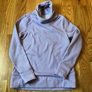 Apana purple heathered cowl neck sweatshirt