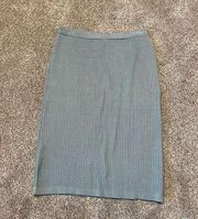 Peruvian Connection Knit Skirt Bodycon Stretch 100% Pima Cotton Large