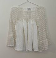 NWOT - Lucky Brand Peasant Balloon Sleeve Blouse