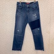 Size 11 Denim Stitch Work Patch Denim Jeans