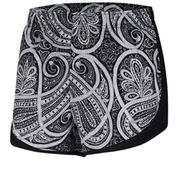 Nike NWT  Shorts Dri-Fit Tempo Paisley Black/White Athletic Running Women's XS