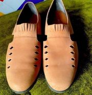 Hush Puppies Leather Moccasins Flats Size 8.5 EUC!