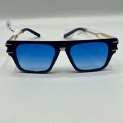 Free People Blue And Gold Sunglasses